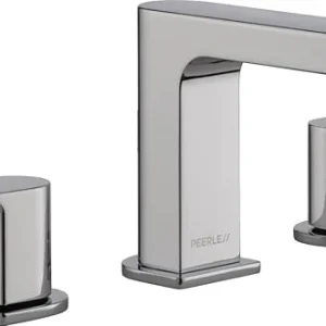 Peerless Xander Widespread Bathroom Faucet Chrome, Bathroom Faucet 3 Hole, Bathroom Sink Faucet, Drain Assembly, Chrome P3519LF